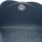 Hermes Calvi Duo Leather Black Silver Coin Case Box — view 7