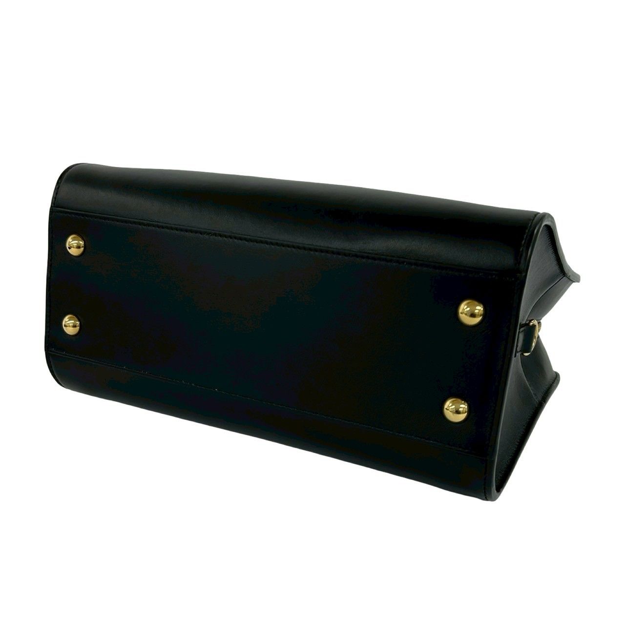 Saint Laurent Baby Cabas YSL Leather 2-Way Shoulder Bag Black — view 8