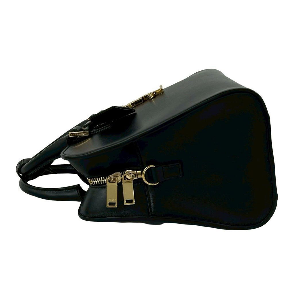 Saint Laurent Baby Cabas YSL Leather 2-Way Shoulder Bag Black — view 5