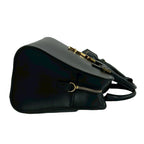 Saint Laurent Baby Cabas YSL Leather 2-Way Shoulder Bag Black — view 6
