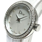 Dior Watch SS Leather Quartz White Shell Dial — view 4