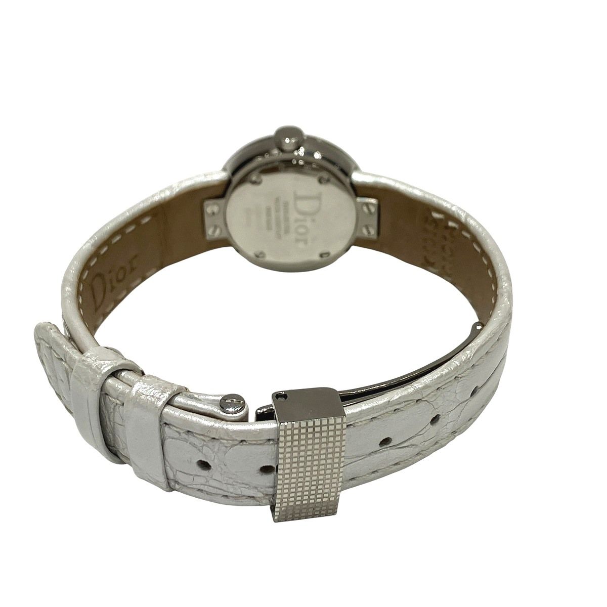 Dior Watch SS Leather Quartz White Shell Dial — view 6