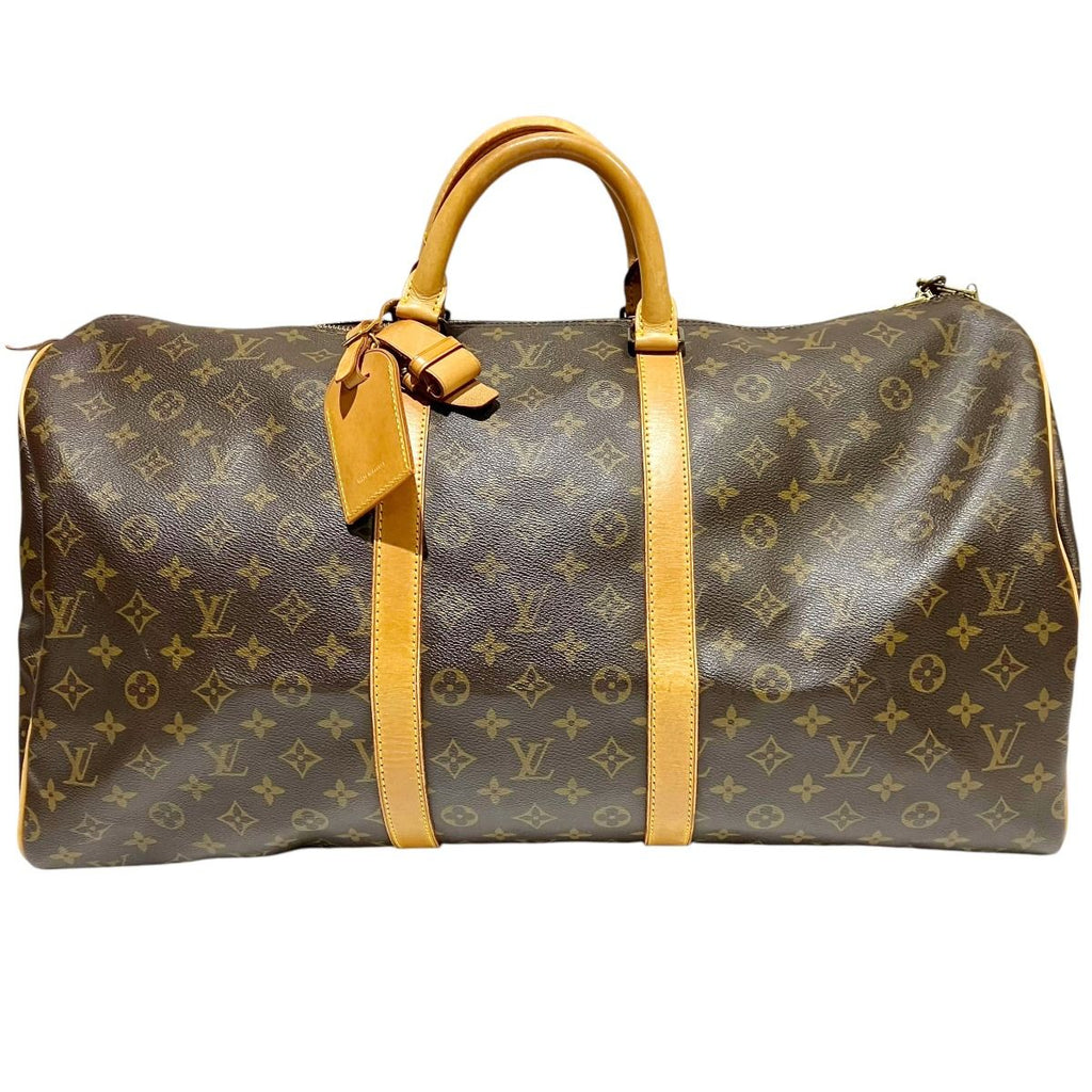 Louis Vuitton Keepall 55 Monogram Boston Bag Canvas