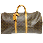Louis Vuitton Keepall 55 Monogram Boston Bag Canvas