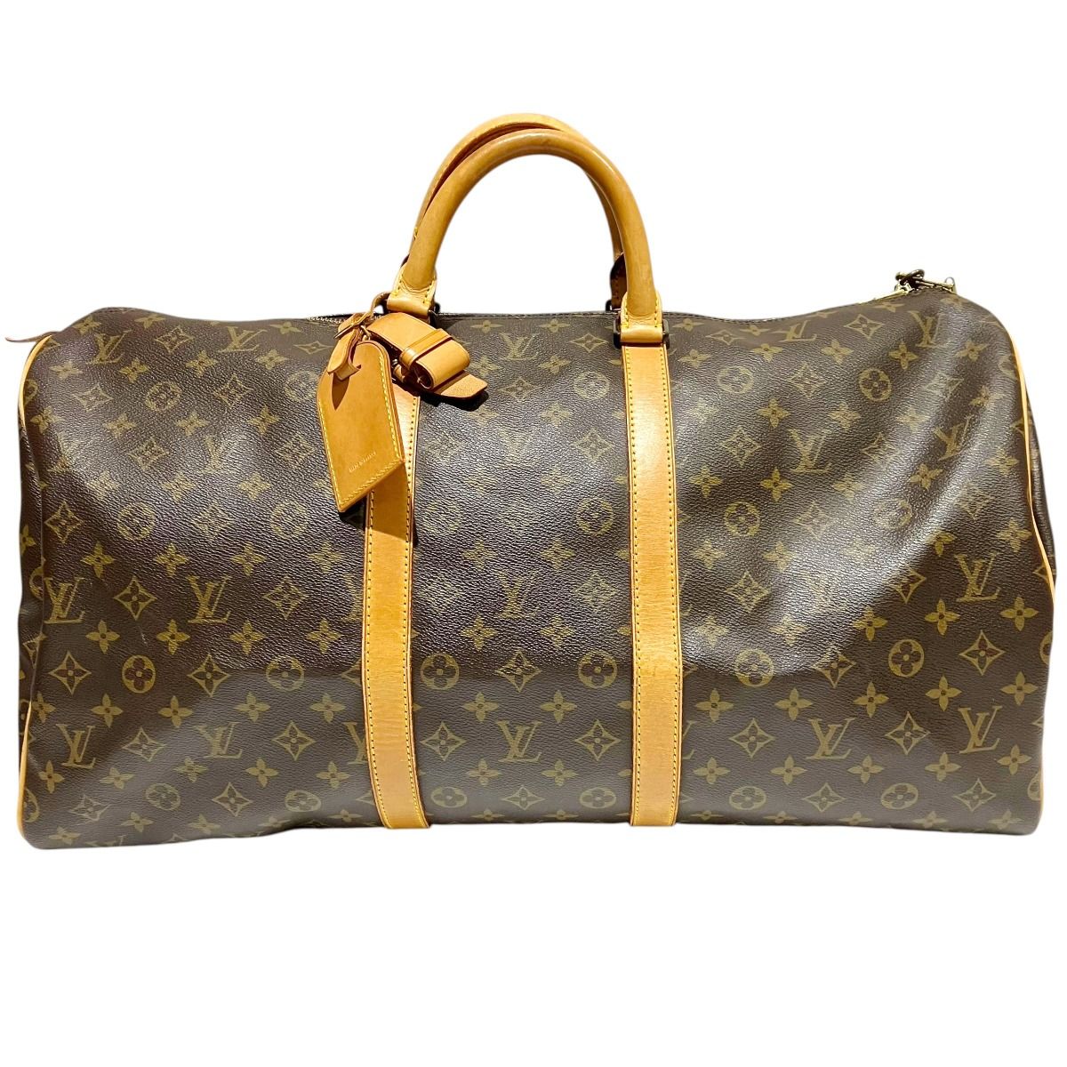 Louis Vuitton Keepall 55 Monogram Boston Bag Canvas