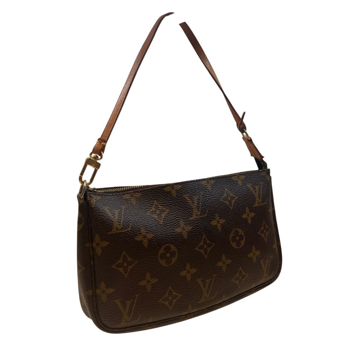 Louis Vuitton Pochette Monogram Handbag Canvas — view 6