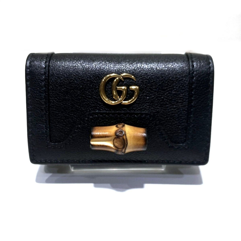 Gucci Diana Bamboo Key Case Leather Key Holder