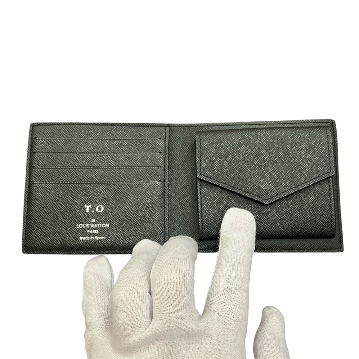 Louis Vuitton Portefeuille Marco NM Monogram Eclipse Bifold Wallet — view 3