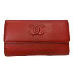 Chanel Coco Trifold Wallet Caviar Leather