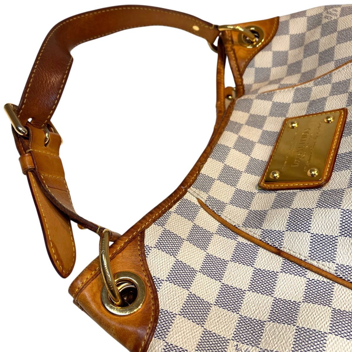 Louis Vuitton Galleria PM Damier Azur Shoulder Bag Canvas — view 9