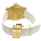 Gucci Dive Mystic Cat Watch SS Rubber Quartz White Gold Dial 136.3 — view 6