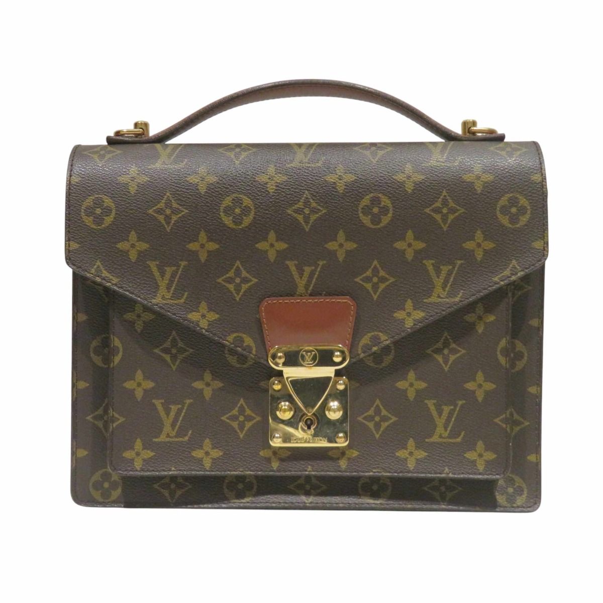 Louis Vuitton Monceau 28 Monogram Handbag Canvas