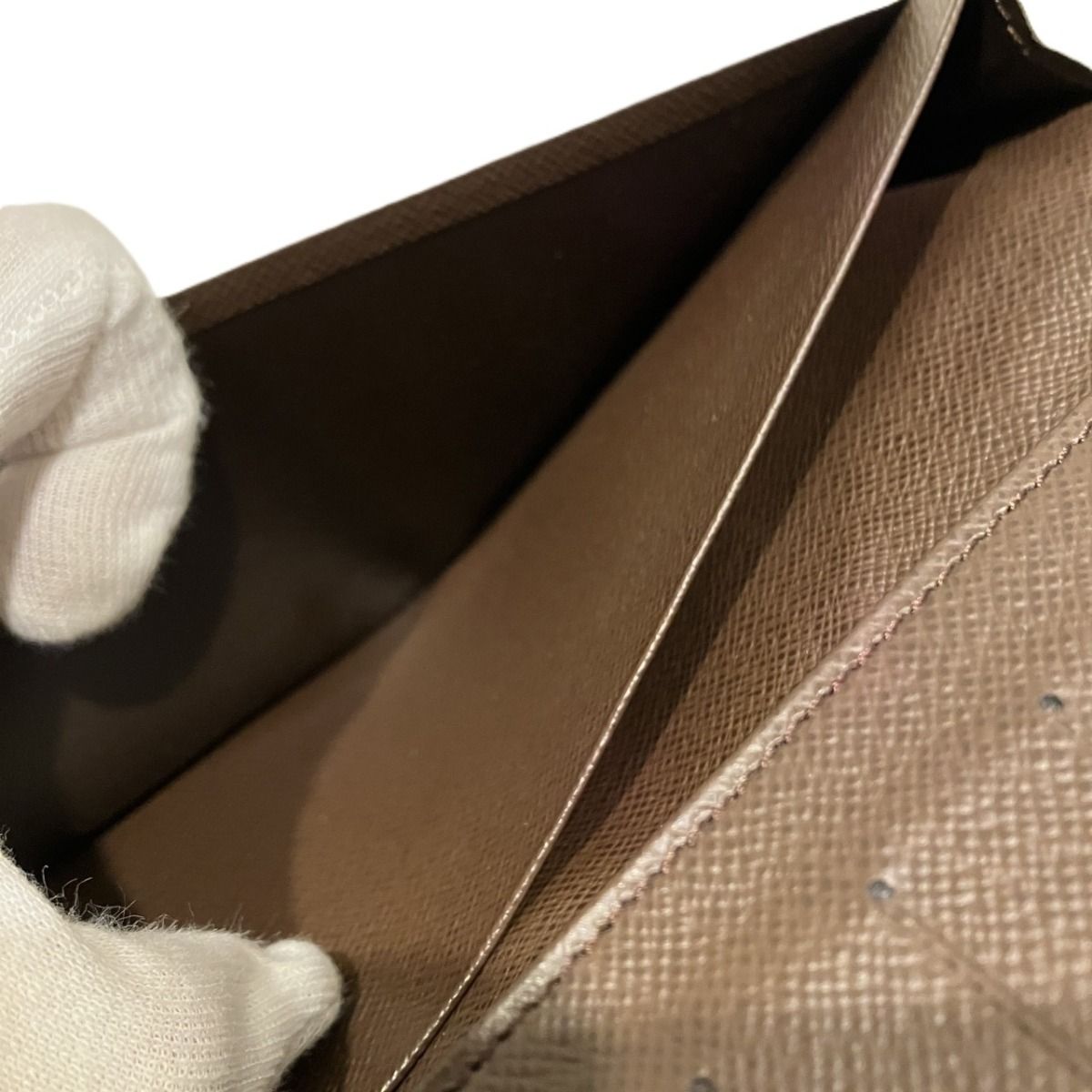 Louis Vuitton Card Holder Cles Damier Billfold Canvas — view 5