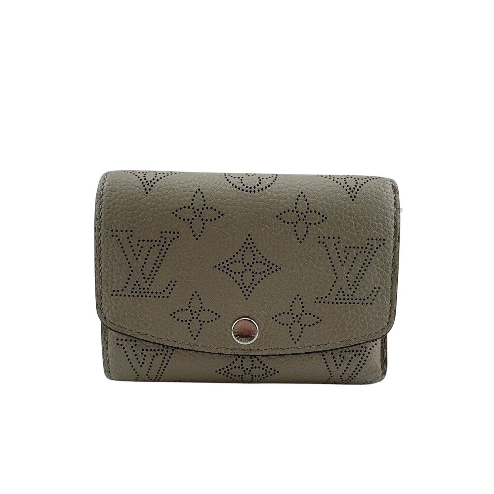 Louis Vuitton Compact Monogram Mahina Portefeuille Iris Bifold Wallet