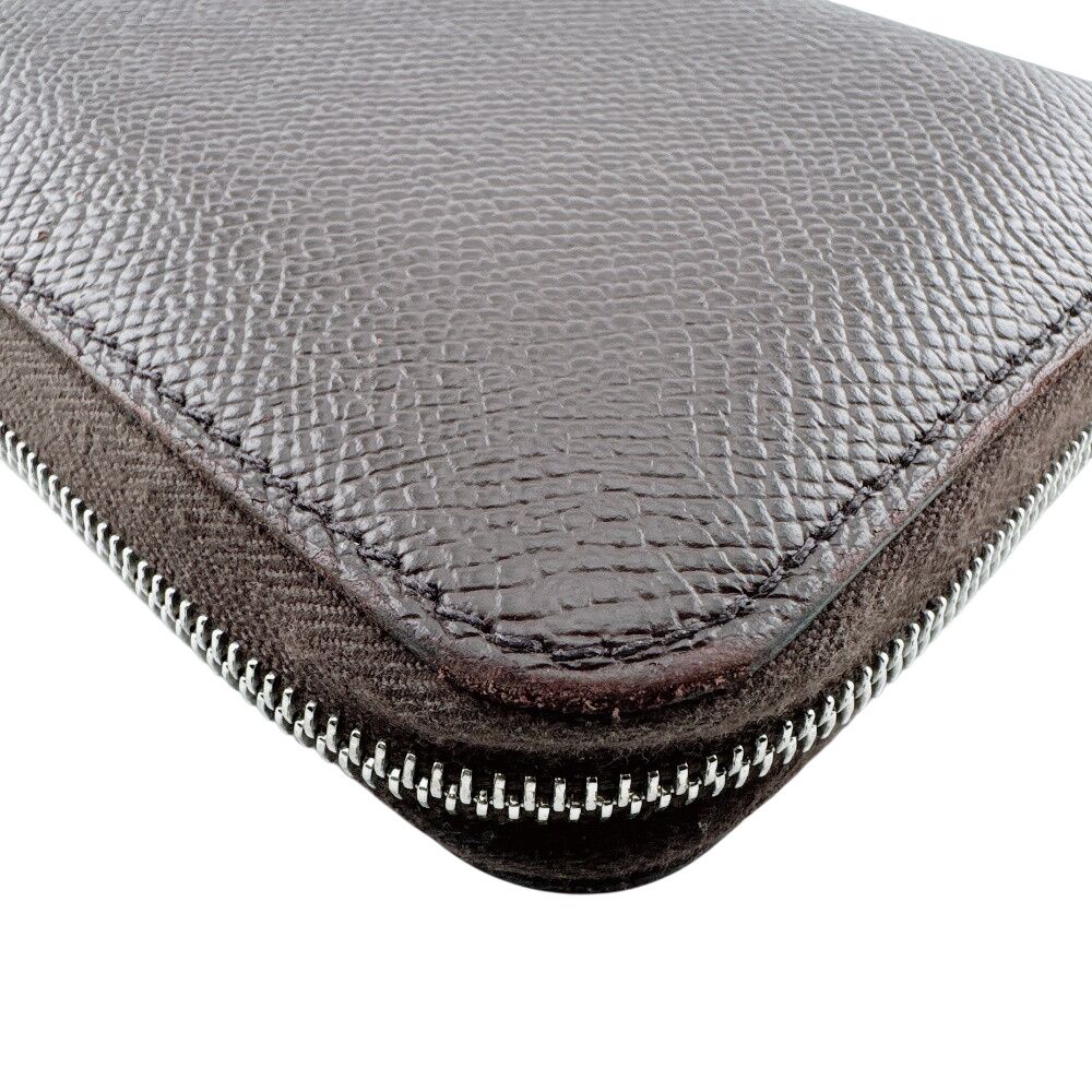 Hermes Compact Wallet Mini Card Coin Case Zip Azap Silk in — view 6