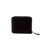 Hermes Compact Wallet Mini Card Coin Case Zip Azap Silk in