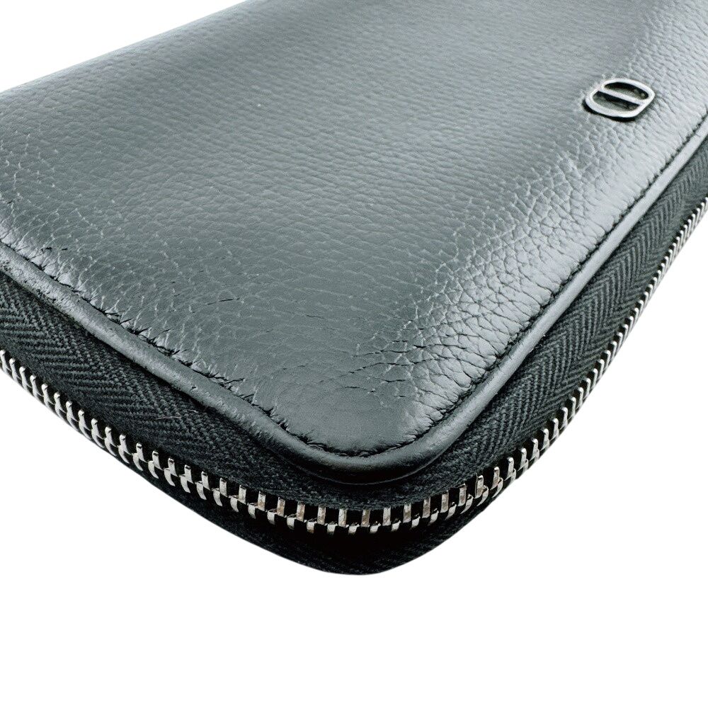 Dior Round Zip Wallet CD Logo — view 3