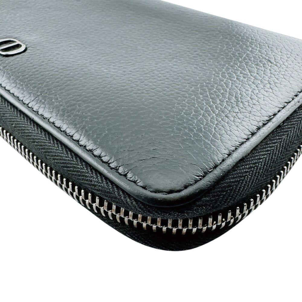 Dior Round Zip Wallet CD Logo — view 6
