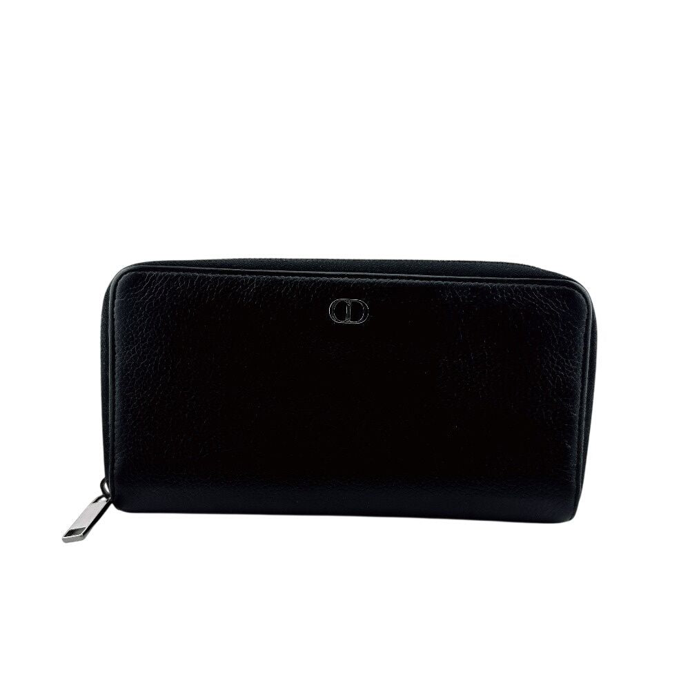Dior Round Zip Wallet CD Logo