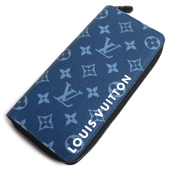 Louis Vuitton Zippy Wallet Vertical Zip Around Collection Blue
