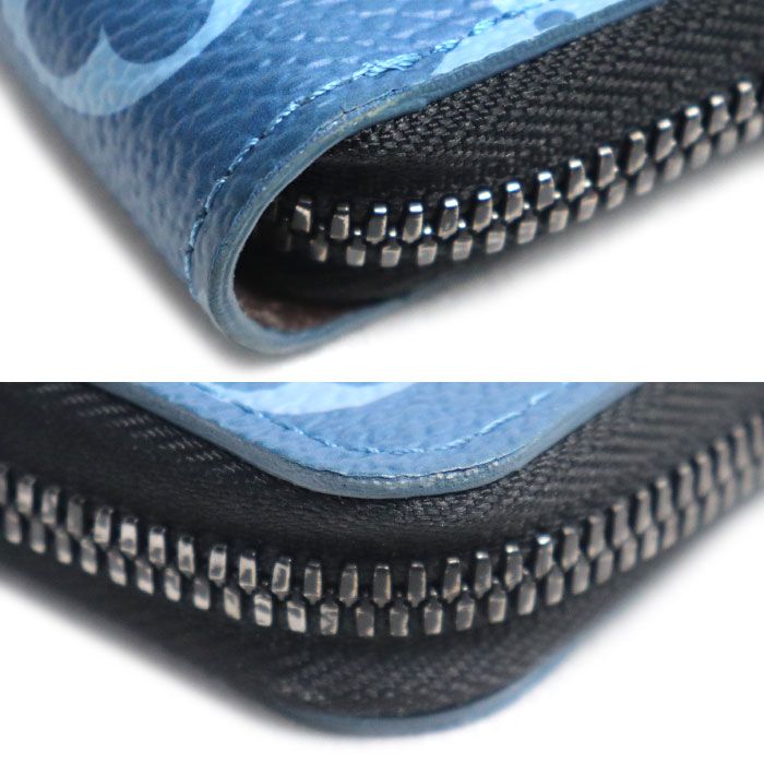 Louis Vuitton Zippy Wallet Vertical Zip Around Collection Blue — view 8