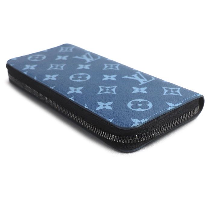 Louis Vuitton Zippy Wallet Vertical Zip Around Collection Blue — view 2