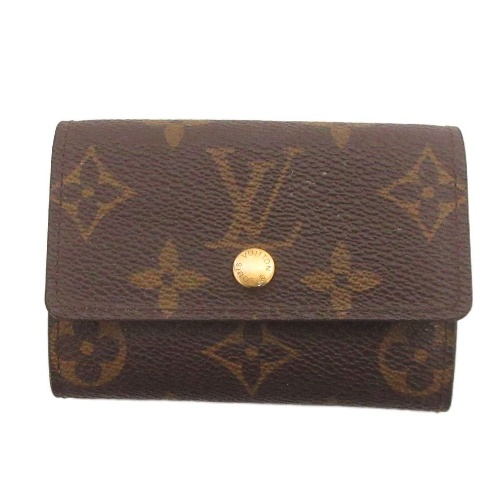 Louis Vuitton Coin Purse Porte-Monnaie Plastic Monogram Canvas Brown