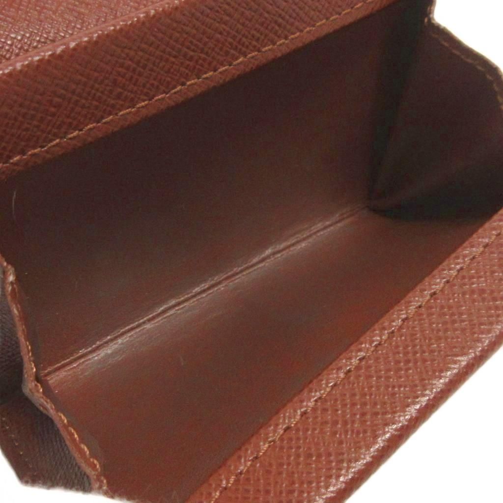 Louis Vuitton Coin Purse Porte-Monnaie Plastic Monogram Canvas Brown — view 8