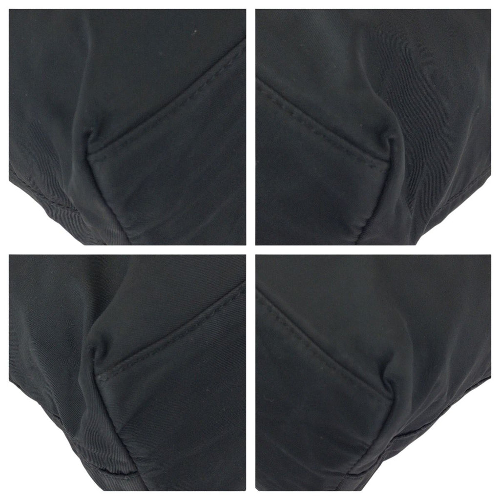 Prada Tessuto Black Silver Nylon Tote — view 3