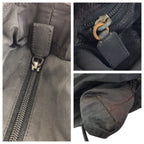 Prada Tessuto Black Silver Nylon Tote — view 6