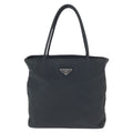 Prada Tessuto Black Silver Nylon Tote