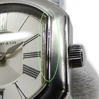 Tiffany & Co Watch Mark Coupe Date Quartz Stainless Steel Silver Polished — view 9