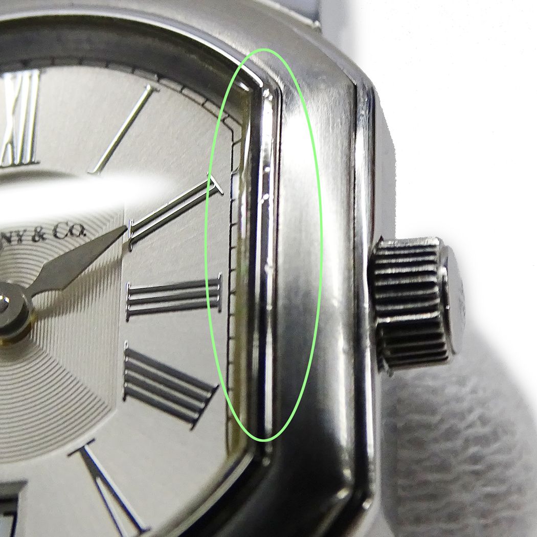 Tiffany & Co Watch Mark Coupe Date Quartz Stainless Steel Silver Polished — view 9