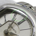 Tiffany & Co Watch Mark Coupe Date Quartz Stainless Steel Silver Polished — view 8