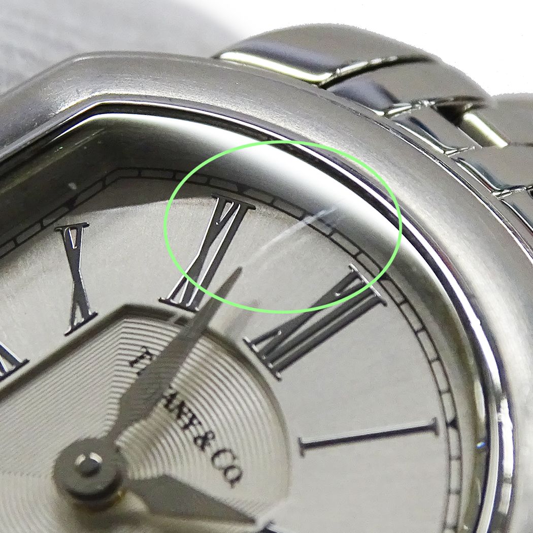 Tiffany & Co Watch Mark Coupe Date Quartz Stainless Steel Silver Polished — view 8