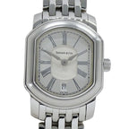 Tiffany & Co Watch Mark Coupe Date Quartz Stainless Steel Silver Polished — view 2