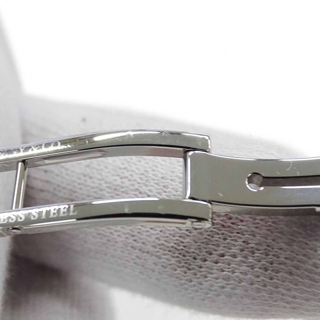 Tiffany & Co Watch Mark Coupe Date Quartz Stainless Steel Silver Polished — view 5