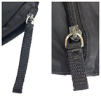 Prada Tessuto Black Nylon Leather Tote Shoulder — view 7
