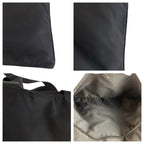 Prada Tessuto Black Nylon Leather Tote Shoulder — view 6