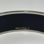 Hermes Enamel GM Large Bangle Orange Bracelet Cloisonne Carriage Box Cloth — view 3