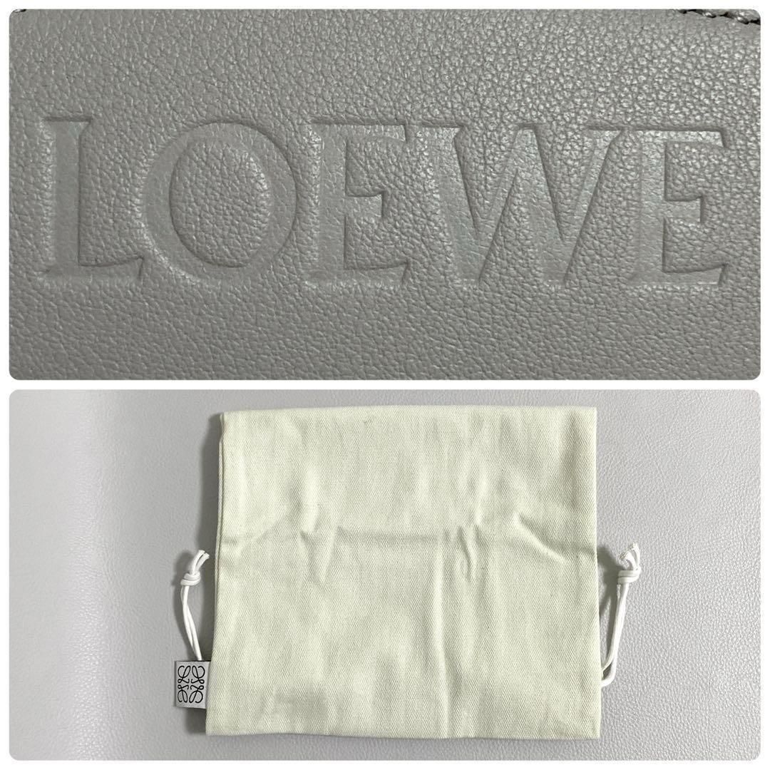 Loewe Dice Pocket Shoulder Bag Gray Anagram — view 9