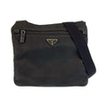 Prada Tessuto Black Nylon Leather Shoulder
