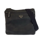 Prada Tessuto Black Nylon Leather Shoulder