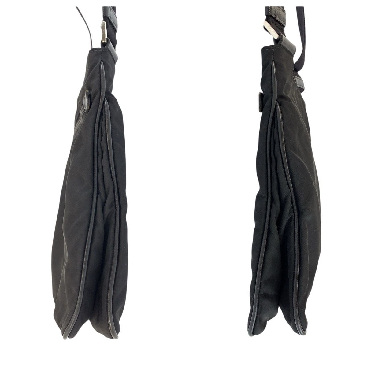 Prada Tessuto Black Nylon Leather Shoulder — view 8