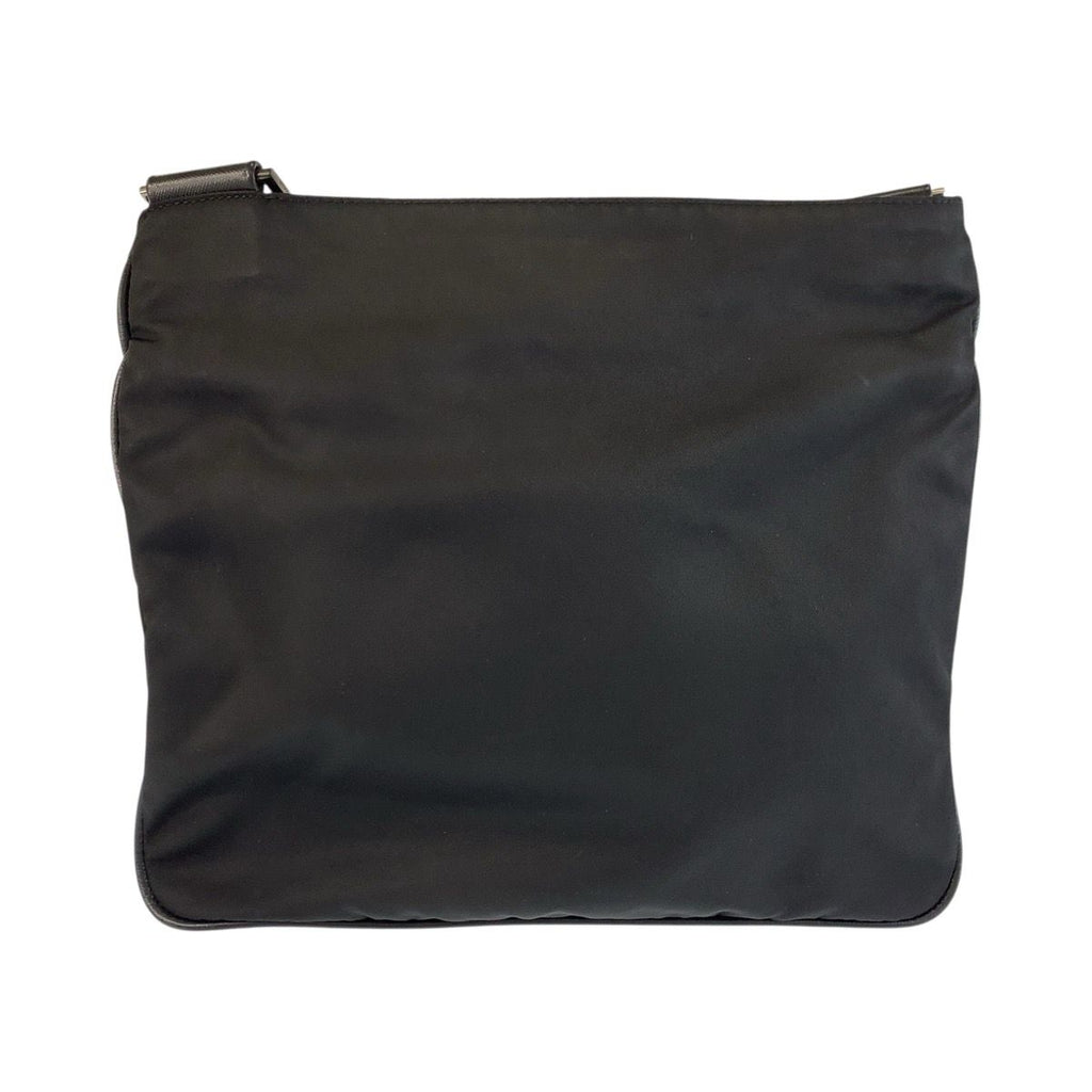 Prada Tessuto Black Nylon Leather Shoulder — view 2