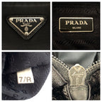 Prada Tessuto Black Nylon Leather Shoulder — view 4