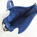 Hermes Evelyne TPM Shoulder Bag Blue Thailand Silver Taurillon Clemence — view 5