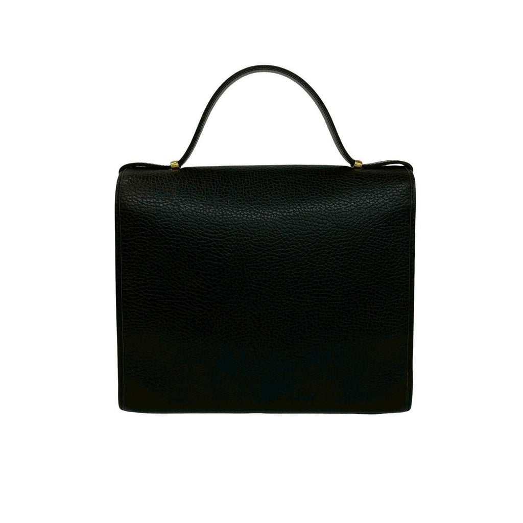 Dior Vintage CD Logo Leather 2-Way Shoulder Bag Black — view 3
