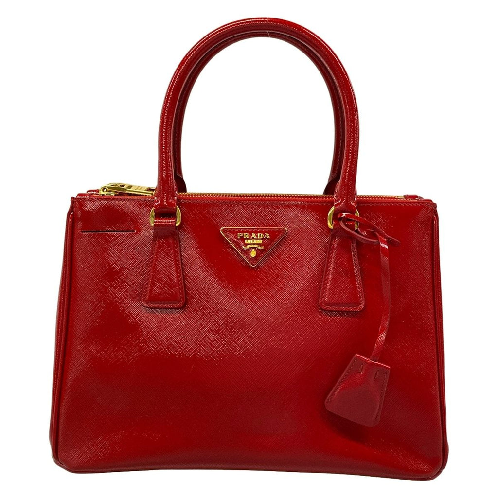 Prada Handbag Galleria Small Bag Red Leather