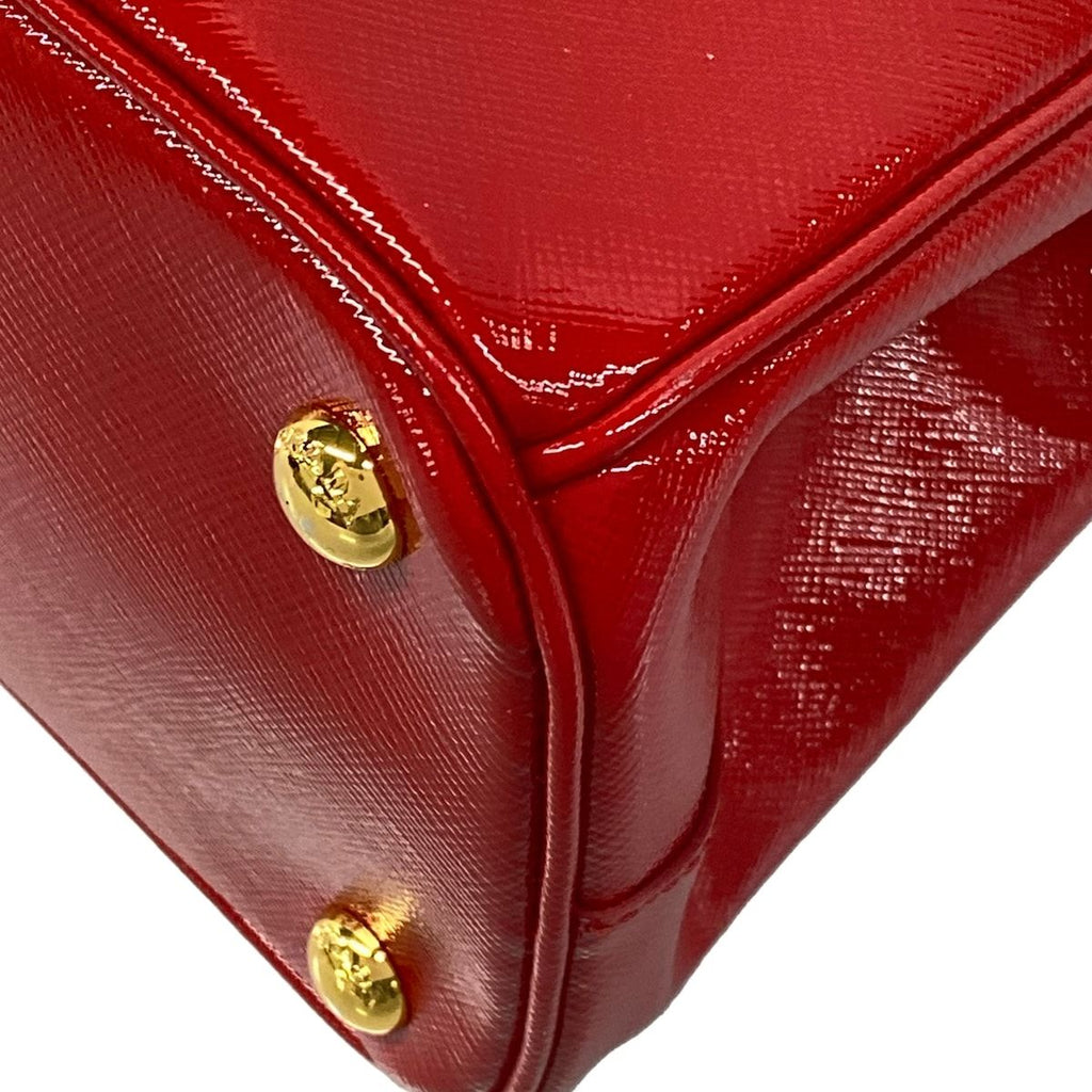 Prada Handbag Galleria Small Bag Red Leather — view 6